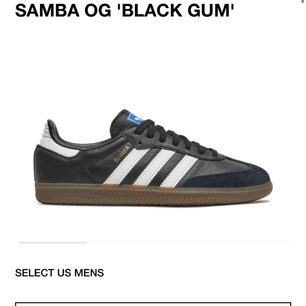 Adidas Black “ OG” Samba